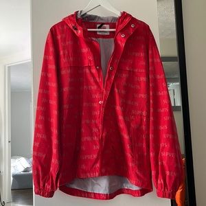 Supreme reflective rain jacket